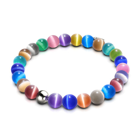 Forêt du Cheshire | Argent sterling .925 | Bracelet en verre du Cheshire